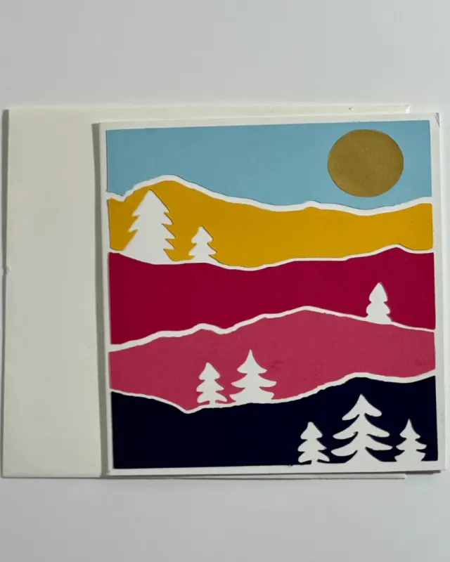 Handmade intricately cut motivational card